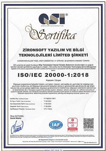 OSİ Bilgi Teknolojileri Yönetim Sistemi - ZironSoft